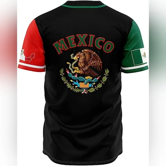 New w Tags Mens Mexico National Baseball Jersey Multiple Sizes - Picture 3 of 8